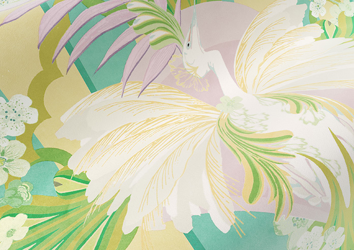 Faded Glamour, Goddess Green Stripe - Roman Blind - Image 4